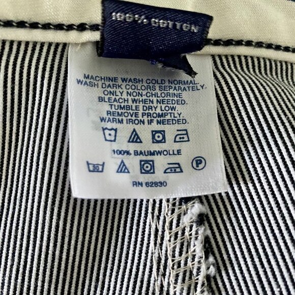 Lands End Mens Pinstriped Cotton Shorts Size 46 - Picture 6 of 7